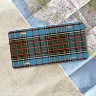 Rustic Plaid Clan Anderson Rustic Tartan License Plate