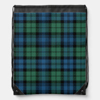 Rustic Plaid Clan Campbell Green Blue Tartan