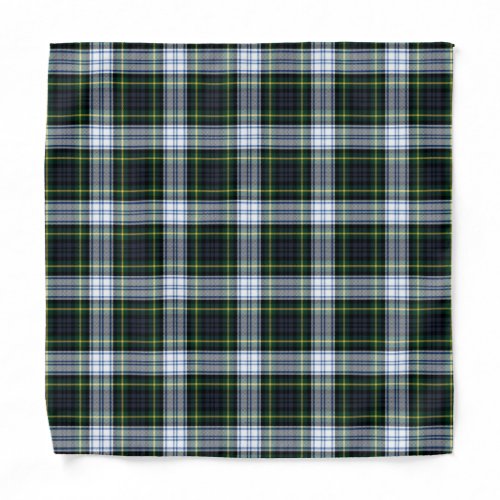 Rustic Plaid Clan Gordon Green Blue Tartan Bandana