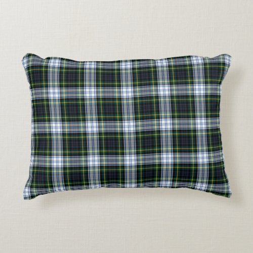 Rustic Plaid Clan Gordon Tartan Accent Pillow