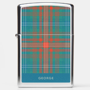 Rustic Plaid Clan Wilson Tartan Personalized Zippo Lighter