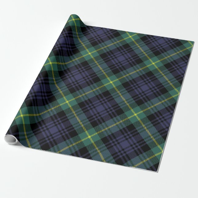 Rustic Plaid Classic Tartan Wrapping Paper (Unrolled)