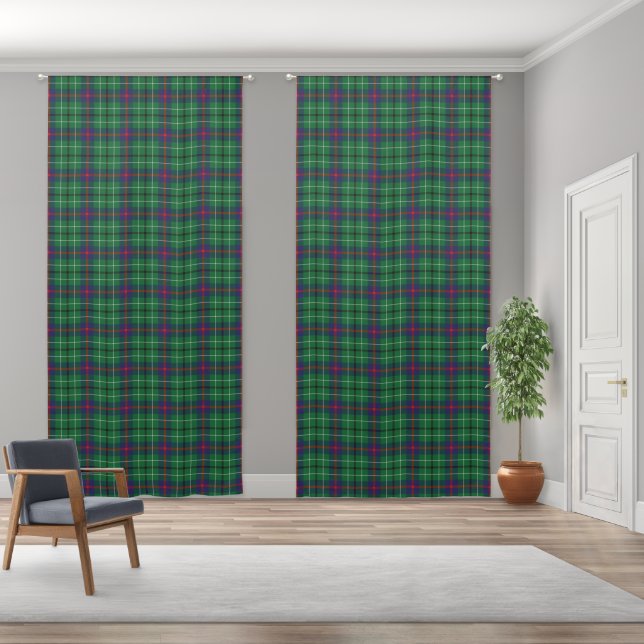 Rustic Plaid Country Patterned Tartan Blackout Curtains (Wide)