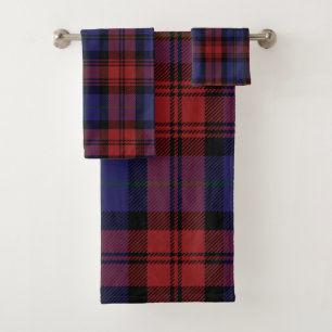 Rustic Plaid Elegant Check Tartan Bath Towel Set