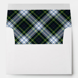 Rustic Plaid Elegant Clan Gordon Tartan Envelope