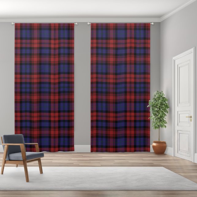Rustic Plaid Elegant MacLachlan Tartan Blackout Curtains (Wide)