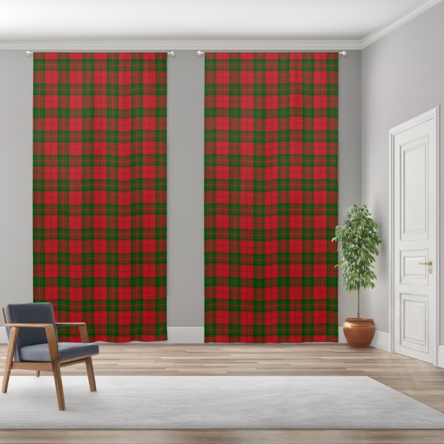 Rustic Plaid Farmhouse Tartan Blackout Curtains (Wide)