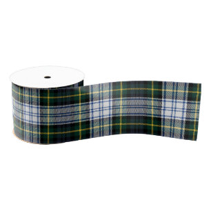 Rustic Plaid Gordon Check Tartan Grosgrain Ribbon