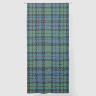 Rustic Plaid Green and Blue Campbell Tartan Sheer Curtains