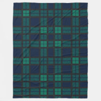 Rustic Plaid Green Check Blackwatch Tartan