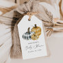 Rustic Plaid Pumpkin Baby Shower Gift Tags