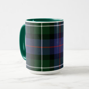 Rustic Plaid Purple and Green Tartan Mug
