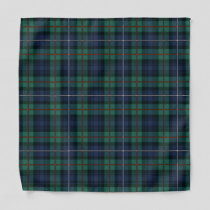 Rustic Plaid Robertson Green Tartan Bandana