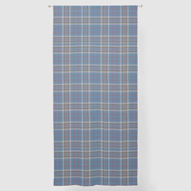 Rustic Plaid Thompson Elegant Tartan Sheer Curtains (Front)