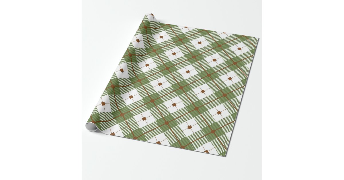 Rustic Plaid Wrapping Paper | Zazzle