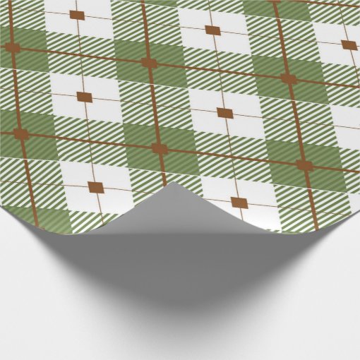 Rustic Plaid Wrapping Paper Zazzle