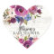 Rustic Plum Blue Floral Baby Shower Envelope Seal