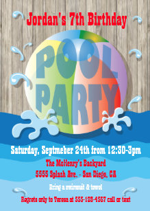 beach ball invitations zazzle