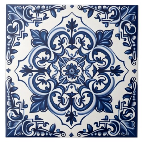 Rustic Portuguese Mediterranean Style Ceramic Tile