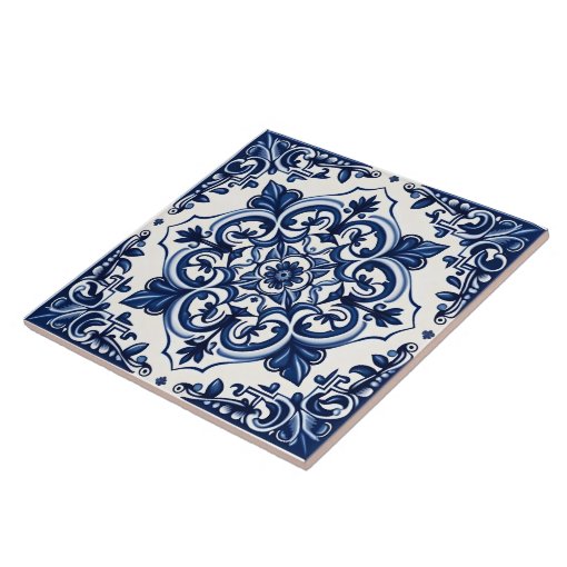 Rustic Portuguese Mediterranean Style Ceramic Tile | Zazzle