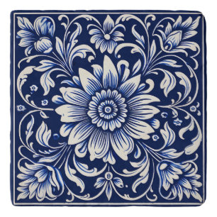 Rustic Portuguese Mediterranean Style Tile Trivet