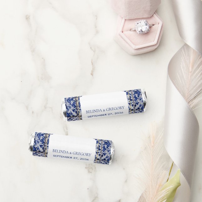 Rustic Portuguese Tiles Wedding Breath Savers® Mints (Wedding)