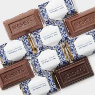 Rustic Portuguese Tiles Wedding Hershey's Miniatures