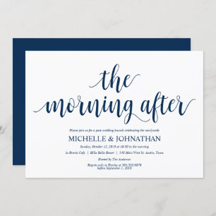 Rustic Post Wedding Brunch Invitation Card