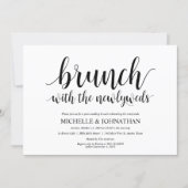 Rustic Post Wedding Brunch Invitation Card (Front)