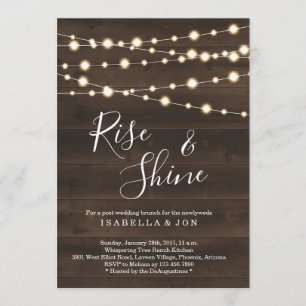 Rustic Post Wedding Brunch Morning After Invitation