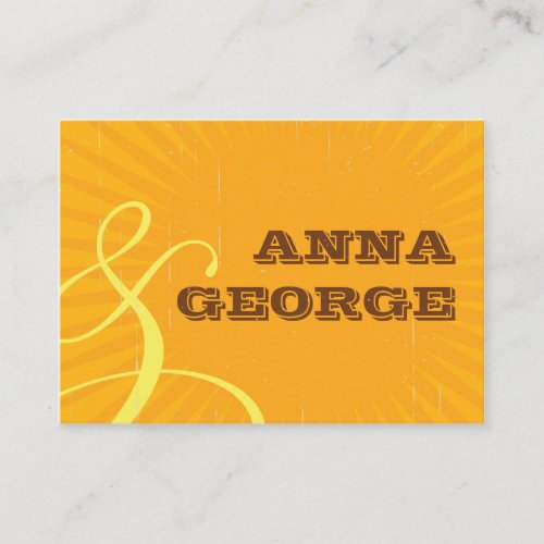 Rustic Poster: Tropical Sun Wedding Website Business Card Templates