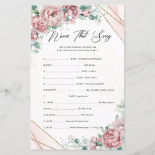 Rustic powder pink roses gold frame Name That Song