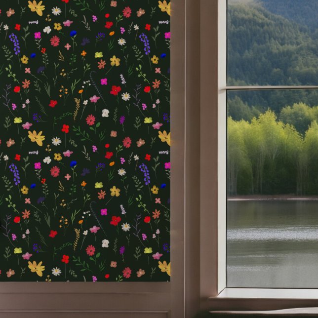 Rustic Pretty Hand Painted Wildflowers Pattern Wallpaper (Rustic Pretty Hand Painted Wildflowers Pattern Wallpaper)