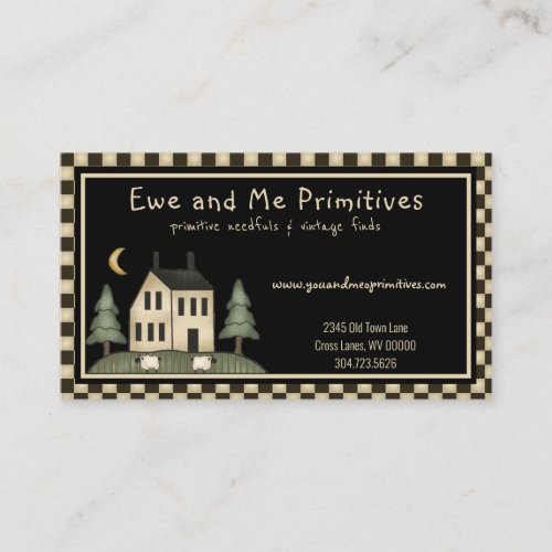 Rustic Primitive Country Home Business Card
