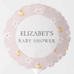 Rustic Pumpkin & Daisy Fall Baby Shower  Balloon