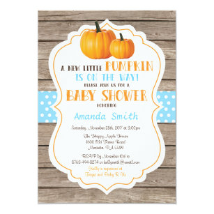 rustic pumpkin fall boy baby shower invitation fall baby shower invitation templates