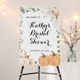 Rustic Pumpkin Fall in love Welcome Foam Board