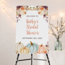 Rustic Pumpkin Floral Welcome Foam Board