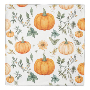 Rustic Pumpkin Pattern Duvet Cover