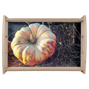 Rustic Pumpkin Serving Tray