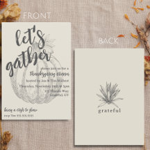 Rustic Pumpkin Thanksgiving Dinner Party