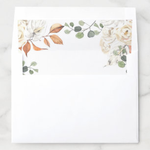 Rustic pumpkin Watercolor Envelope Liners
