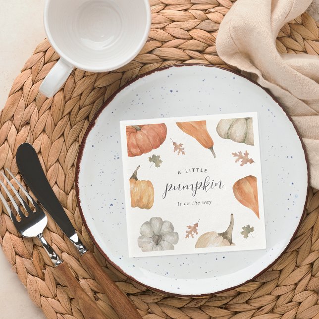 Rustic Pumpkins Fall Baby Shower Napkins (Creator Uploaded)