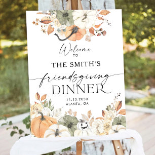 Rustic Pumpkins Thanksgiving Dinner Foam Boards