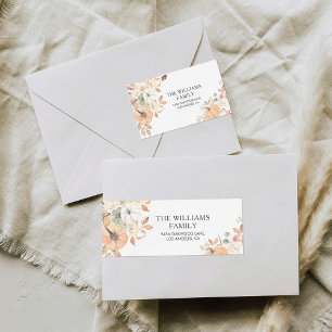 Rustic Pumpkins Thanksgiving Return Address Label