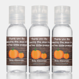 Rustic Pumpkins Thanksgiving Thank You Hand Saniti Sanitizer