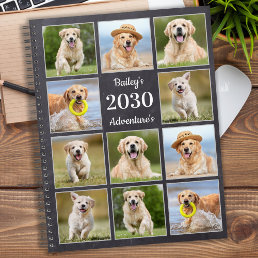 Rustic Puppy Dog Pet Journal Photo Collage  Planner
