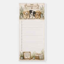 Rustic Puppy Shopping List