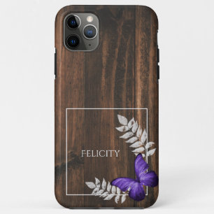 Rustic Purple Butterfly Case-Mate iPhone Case