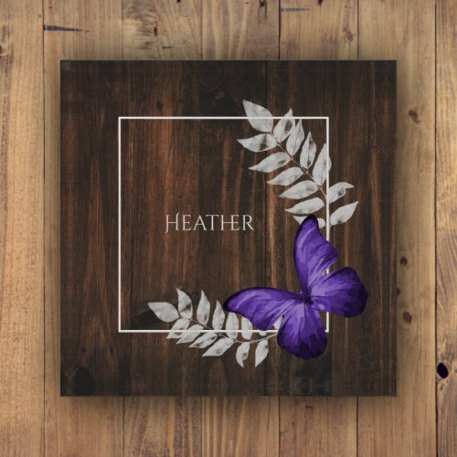 Rustic Purple Butterfly Paperweight (Rustic Purple Butterfly Paperweight)